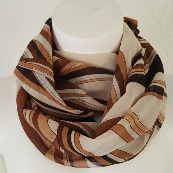 Accessories - Retro Brown Tan Scarf Wrap Hijab frm Egypt